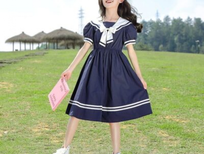 Đầm cho bé kiểu dáng đơn giản Hàn Quốc Kiddstore 2025