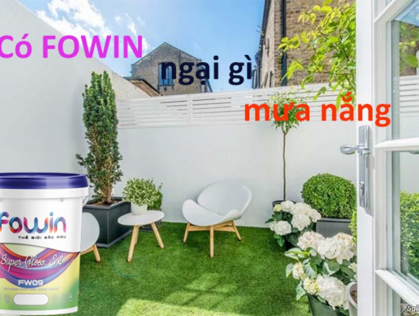 #SƠN_NGOẠI_THẤT_SIÊU_BÓNG_MEN_SỨ_FOWIN