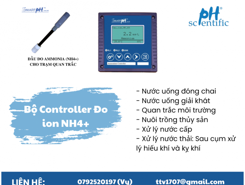 Bộ Controller Đo ion NH4+