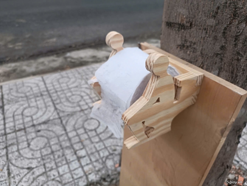 Kệ giấy vệ sinh gỗ