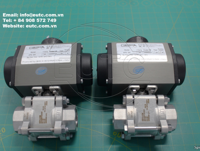 Van bi vận hành bằng khí nén Gefa