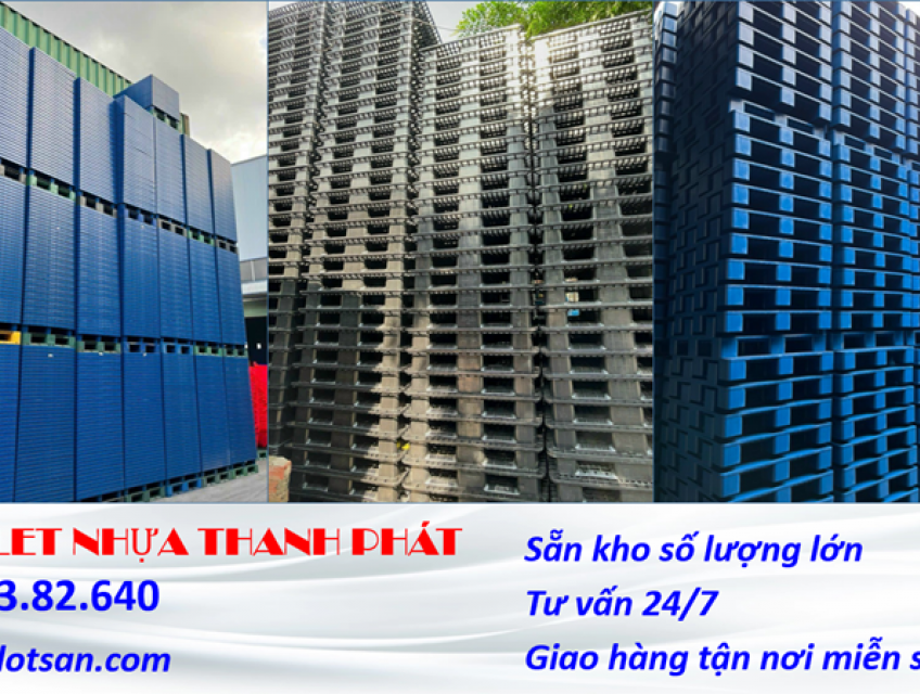 Pallet nhựa Trà Vinh giá chỉ từ 200k liên hệ: 09333.82.640