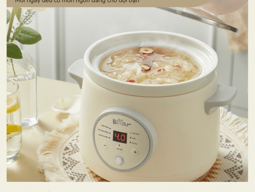 Sử dụng nồi hầm 1.5L Bear SB-NNC15 dễ dàng, tiện nghi