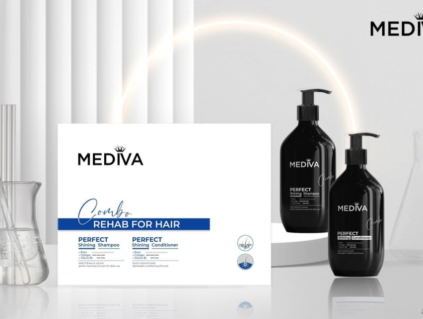 Bộ Dầu Gội Xả Cao Cấp Mediva- Ngăn Ngừa Rụng Tóc , Kích Thích Mọc Tóc