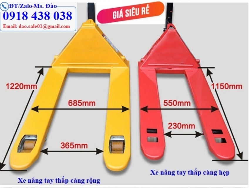 Xe nâng tay thấp 2.5-3 tấn giá chỉ hơn 3 triệu giao hàng Toàn quốc