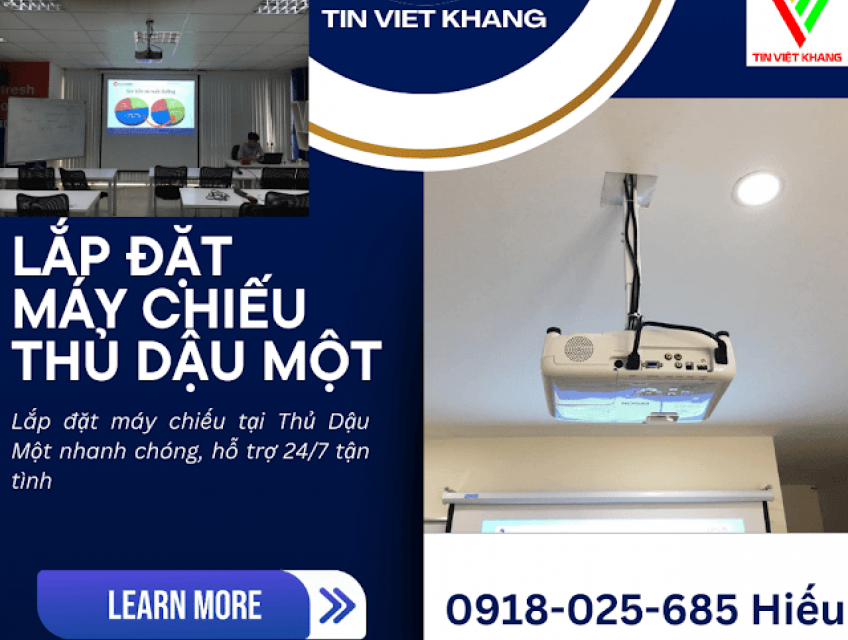 Lắp Máy Chiếu Thủ Dậu Một - 0918025685 Hiếu