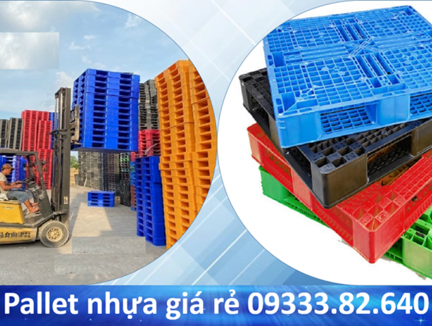 Pallet nhựa Trà Vinh giá chỉ tứ 160k Hotline: 09333.82.640