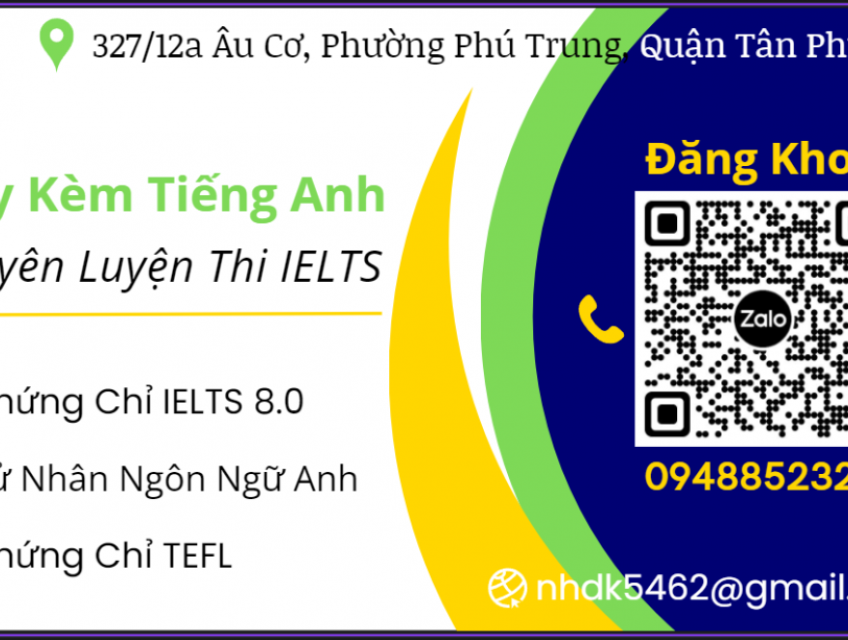 Luyện Thi IELTS và Dạy Kèm Tiếng Anh / IELTS and English Tutor