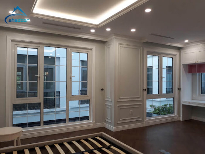 Mẫu cửa nhôm chia ô đẹp