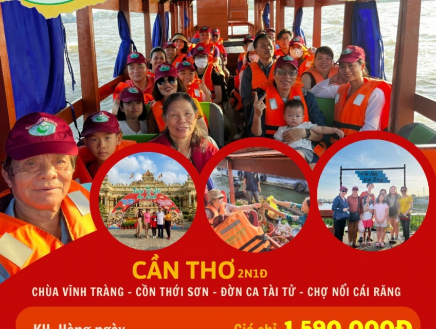 Cần bán: TOUR CẦN THƠ 2 NGÀY 1 ĐÊM