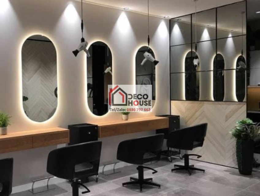 Các mẫu gương tiệm cắt tóc giá rẻ nhưng vẫn đảm bảo thẩm mỹ