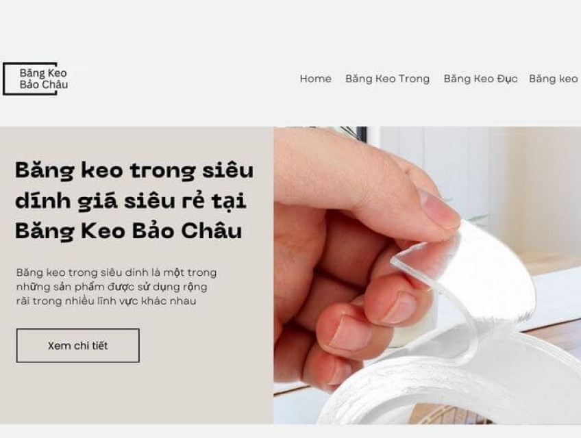 Băng Keo Trong Siêu Dính Giá Siêu Rẻ Tại Băng Keo Bảo Châu