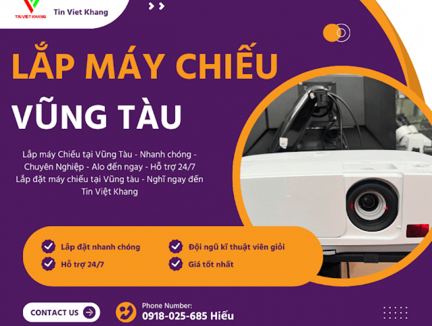 Lắp Máy Chiếu Vũng Tàu - 0918025685 Tin Việt Khang