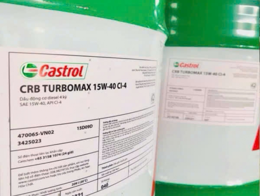 Nhớt Castrol CRB Turbomax 15W40 CI-4 chính hãng tại TPHCM.