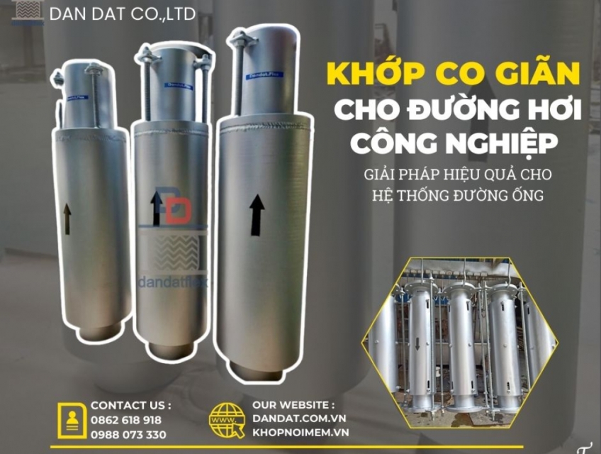 Bù giãn nở đường hơi/ Khớp giãn nở nhiệt hệ hơi/ Khớp giãn nở inox nối bích