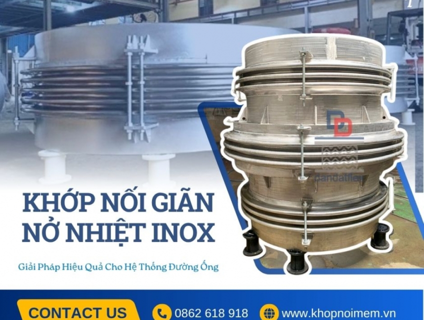 Khớp nối giảm rung inox/ Khớp nối inox giảm chấn/ Khớp nối công nghiệp/ Khớp chống rung máy bơm