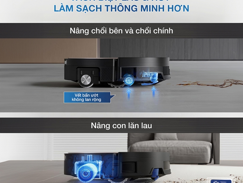 Robot hút bụi X11 OmniCyclone làm sạch sâu cho sàn sạch bóng