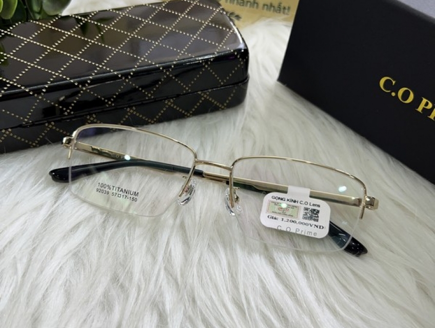 Mẫu gọng kính cận, kính lão titanium 100% siêu nhẹ hàng chính hãng rẻ