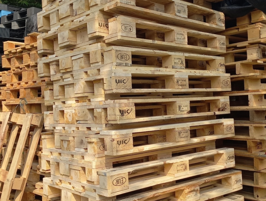 Wooden Pallets 1200x800x140mm for Storage in Da Nang – Call/Zalo +84 7