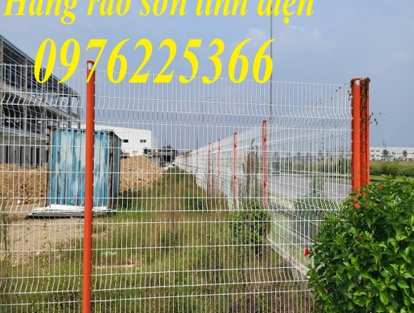 Giá hàng rào lưới sơn tĩnh điện chấn sóng D4, D5, D6, D8