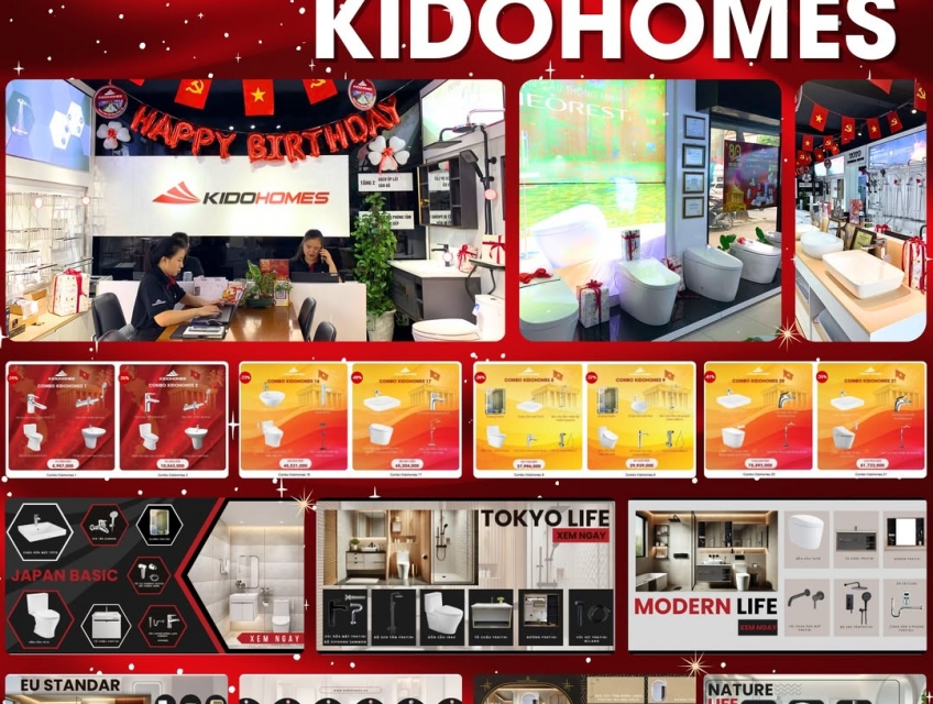 KIDOHOMES – Đại Lý Chính Hãng Thiết Bị Vệ Sinh TOTO Tại Hà Nội