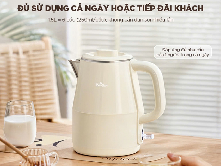 Lý do ấm Bear EB-5H15D được khách hàng yêu thích sử dụng?