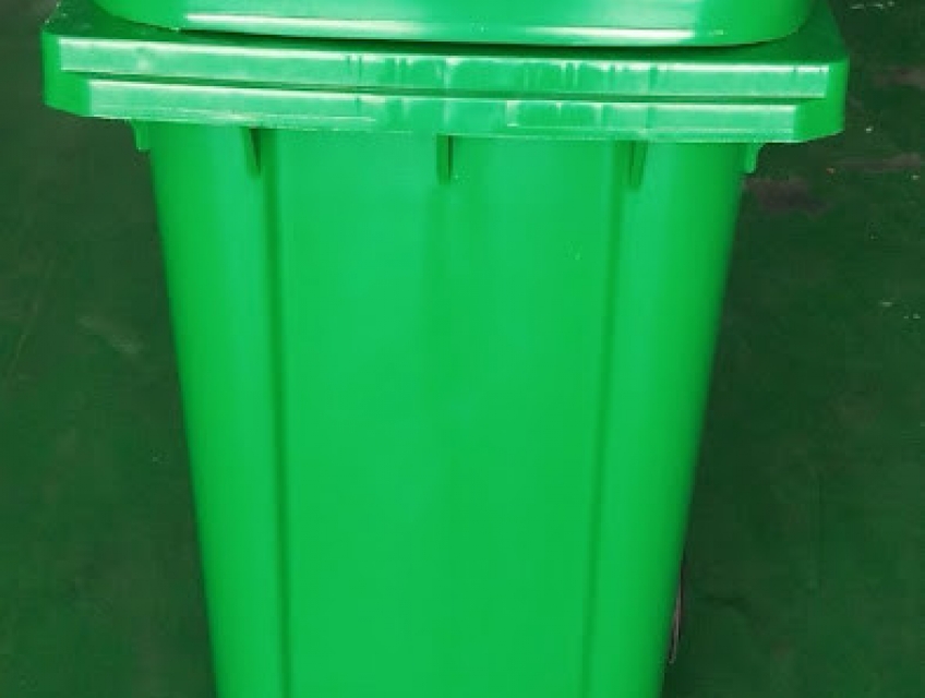 Địa chỉ bán Thùng đựng rác 120 lít có bánh xe và nắp đậy