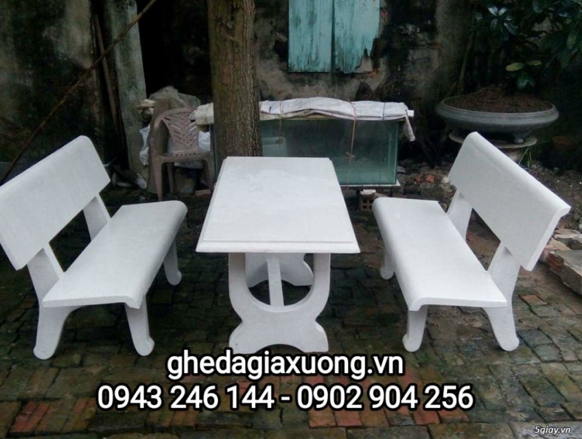 Bộ bàn ghế đá ngoài trời