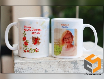 Ly Sứ In Hình - Quà Tặng Người Yêu 20/10