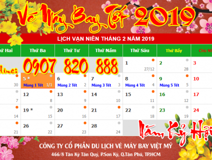 Vé Máy  Bay dịp Tết Nguyên Đán