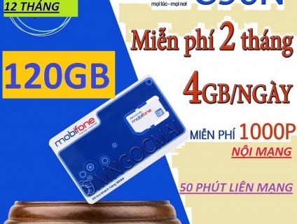 C90N MobiFone 4G ưu đãi 120GB data + 1050 phút gọi với 90.000đ