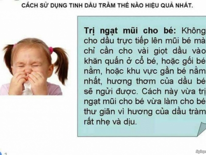 Công dụng của Dầu Tràn Huế với trẻ sơ sinh