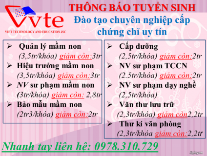 Cấp chứng chỉ ngắn hạn