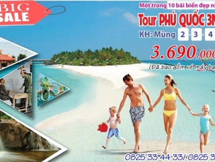 Khuyến Mãi Tour Phú Quốc - Bay Trọn Gói 3n2d