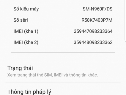 Bán Galaxy Note 9 Blue Coral, hàng FPT, fullbox, máy cực tốt!!