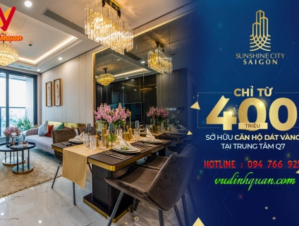 Chỉ từ 400 triệu "CHẠM TAY" tới căn hộ cao cấp tại trung tâm quận 7