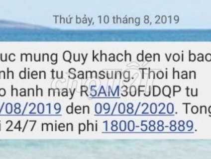 HCM> Bán GALAXY WATCH ACTIVE Fullbox màu Hồng còn BH 10 tháng ở TGDĐ