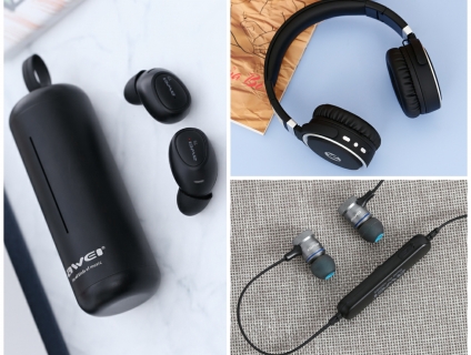 Tai nghe bluetooth: Awei A920BS, Awei T5 (airbuds), Kanen K6 (tn chụp)