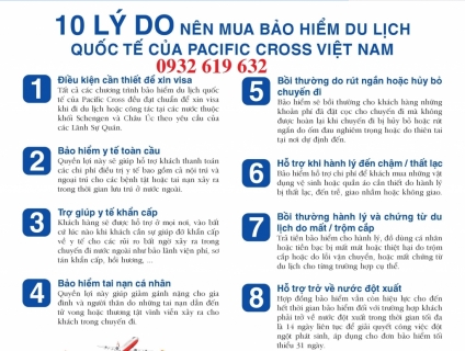 **** BẢO HIỂM DU LỊCH TOÀN CẦU PACIFIC CROSS ****