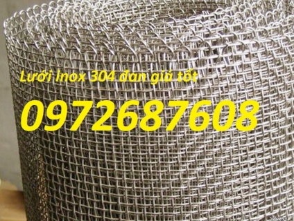 lưới inox 304, lưới inox đan, lưới dệt, lưới sàng lọc