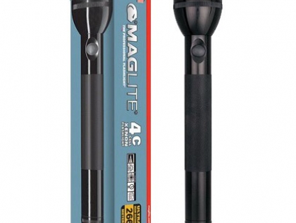 Đèn pin Maglite, 4 pin trung, màu đen, dạng hộp, Mã hàng: S4C015