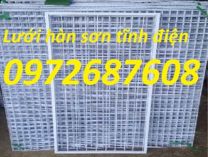 Lưới ô vuông sơn tĩnh điện, lưới hàn sơn tĩnh điện, lưới trang trí