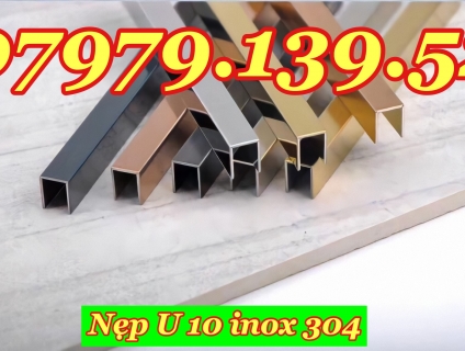 Inox chữ U - nẹp U inox 304 - U inox trang trí