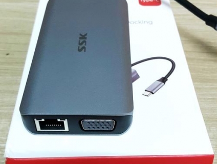 SSK SC100 Hỗ trợ các cổng kết nối Ethernet, HDMI, VGA,...