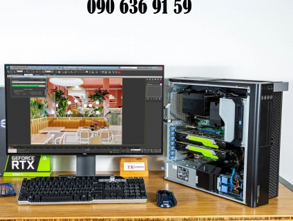 Máy tính workstation DELL T7910 render, thiết kế đồ họa 24CORE 48CPU