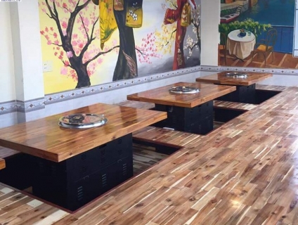 Hộp chân bàn bếp nướng than hoa nhà hàng