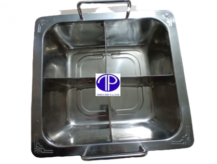 Nồi lẩu inox 4 ngăn giá rẻ tại Hà Nội