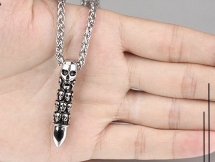 DÂY CHUYỀN NAM INOX ĐẦU LÂU KẾT HÌNH VIÊN ĐẠN CỰC NGẦU MUỐN MUA Ở ĐÂU