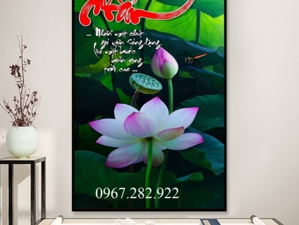 Tranh gạch trang trí thư  pháp