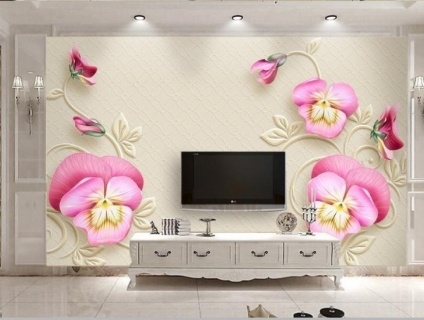 Tranh gạch tranh trí phòng khách